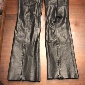 COPY - Black Genuine leather guess pants size 0